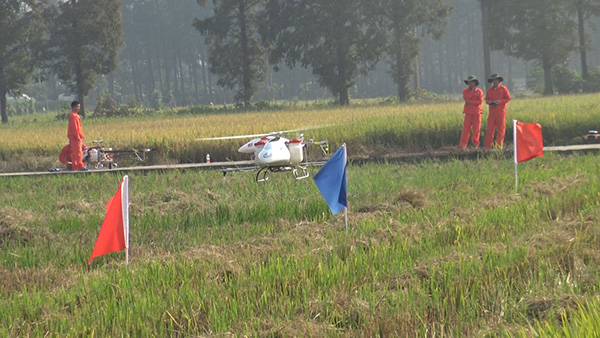 湖南六款超低空遙控飛行植保機通過科技成果鑒定2.jpg