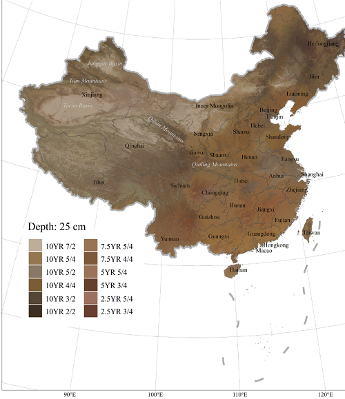 重磅：揭秘我國首幅高精度土壤顏色地圖