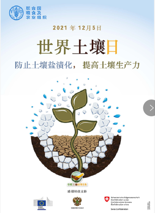 讓我們共同努力，防止土壤鹽漬化，提高土壤生產(chǎn)力......